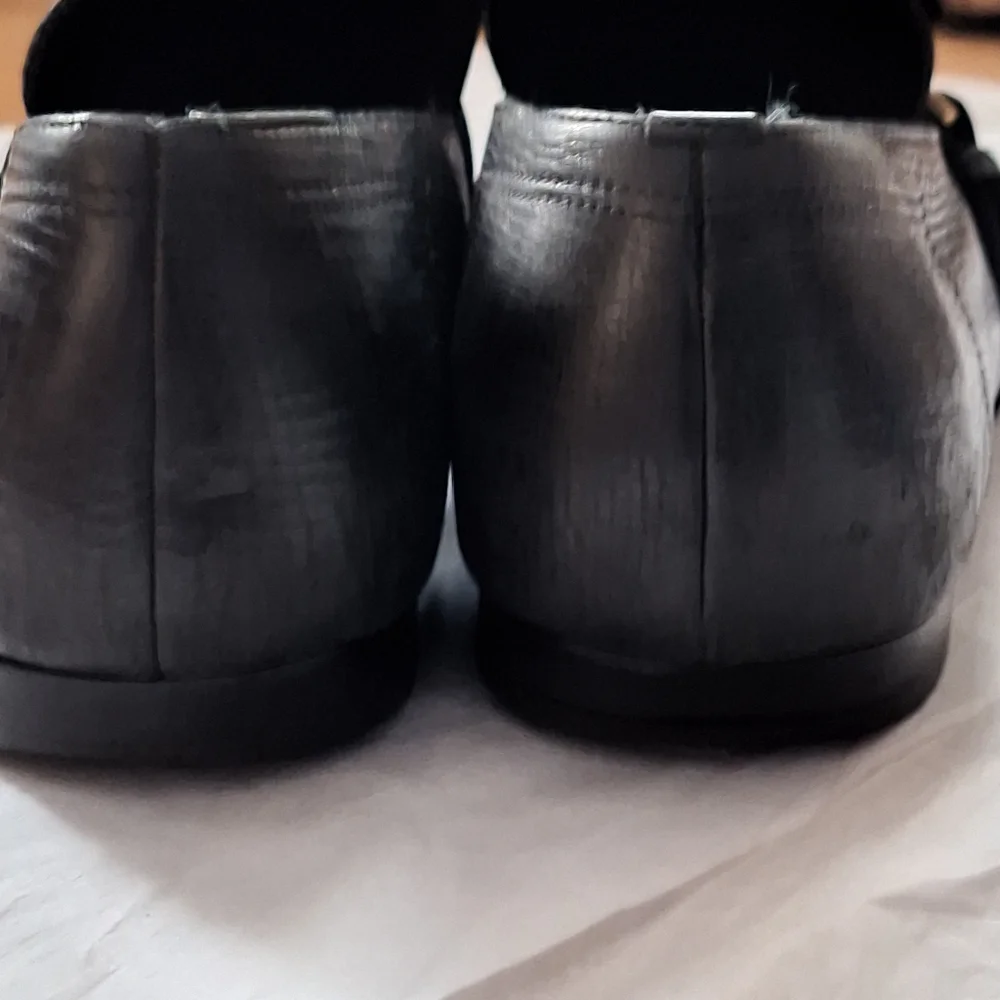 Vintage Gucci Handmade Dress Black Leather Loafer Men US size 10.5 D - Picture 9 of 15